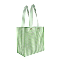 Martha Stewart Green Gingham Market Tote