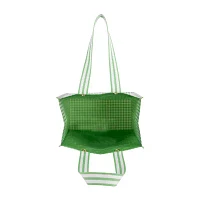 Martha Stewart Green Gingham Market Tote