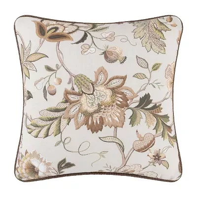 Rose Tree Esmeralda Square Throw Pillow