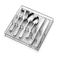 Cambridge Zehira 40-pc. Flatware Set & Caddy