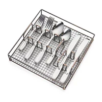 Cambridge Waylen 40-pc. Flatware Set & Caddy