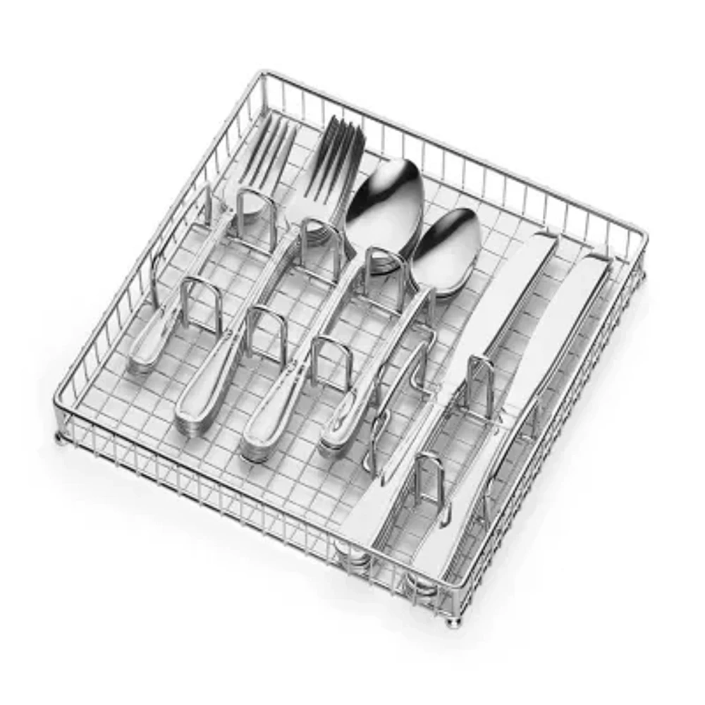 Cambridge Allure 40-pc. Flatware Set & Caddy