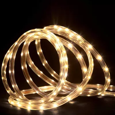 288' Warm White LED Commercial Grade Outdoor Christmas Rope Lights