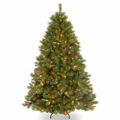 National Tree Co. Winchester Pine 7 1/2 Foot Pre-Lit Pine Christmas Tree