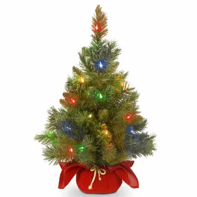 National Tree Co. Majestic Spruce 2 Foot Pre-Lit Spruce Christmas Tree