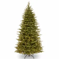 National Tree Co. Nordice Spruce Slim 7 1/2 Foot Pre-Lit Spruce Christmas Tree