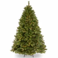 National Tree Co. Winchester Pine 7 1/2 Foot Pre-Lit Pine Christmas Tree
