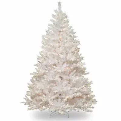 National Tree Co. Winchester White Pine 7 Foot Pre-Lit Pine Christmas Tree