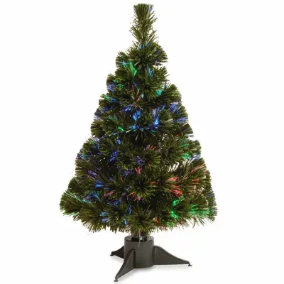 National Tree Co. Fiber Optic Ice 2 Foot Pre-Lit Christmas Tree