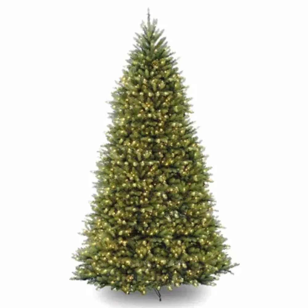 National Tree Co. Dunhill Fir Hinged Foot Pre-Lit Fir Christmas Tree