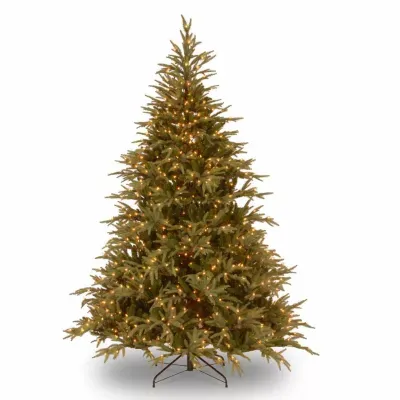 National Tree Co. Frasier Grande Hinged 7 1/2 Foot Pre-Lit Fir Christmas Tree