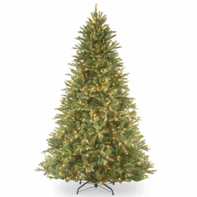 National Tree Co. Tiffany Fir 7 1/2 Foot Pre-Lit Fir Christmas Tree