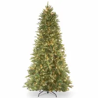 National Tree Co. Tiffany Fir Slim 6 1/2 Foot Pre-Lit Fir Christmas Tree