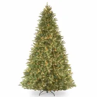 National Tree Co. Tiffany Fir 9 Foot Pre-Lit Fir Christmas Tree