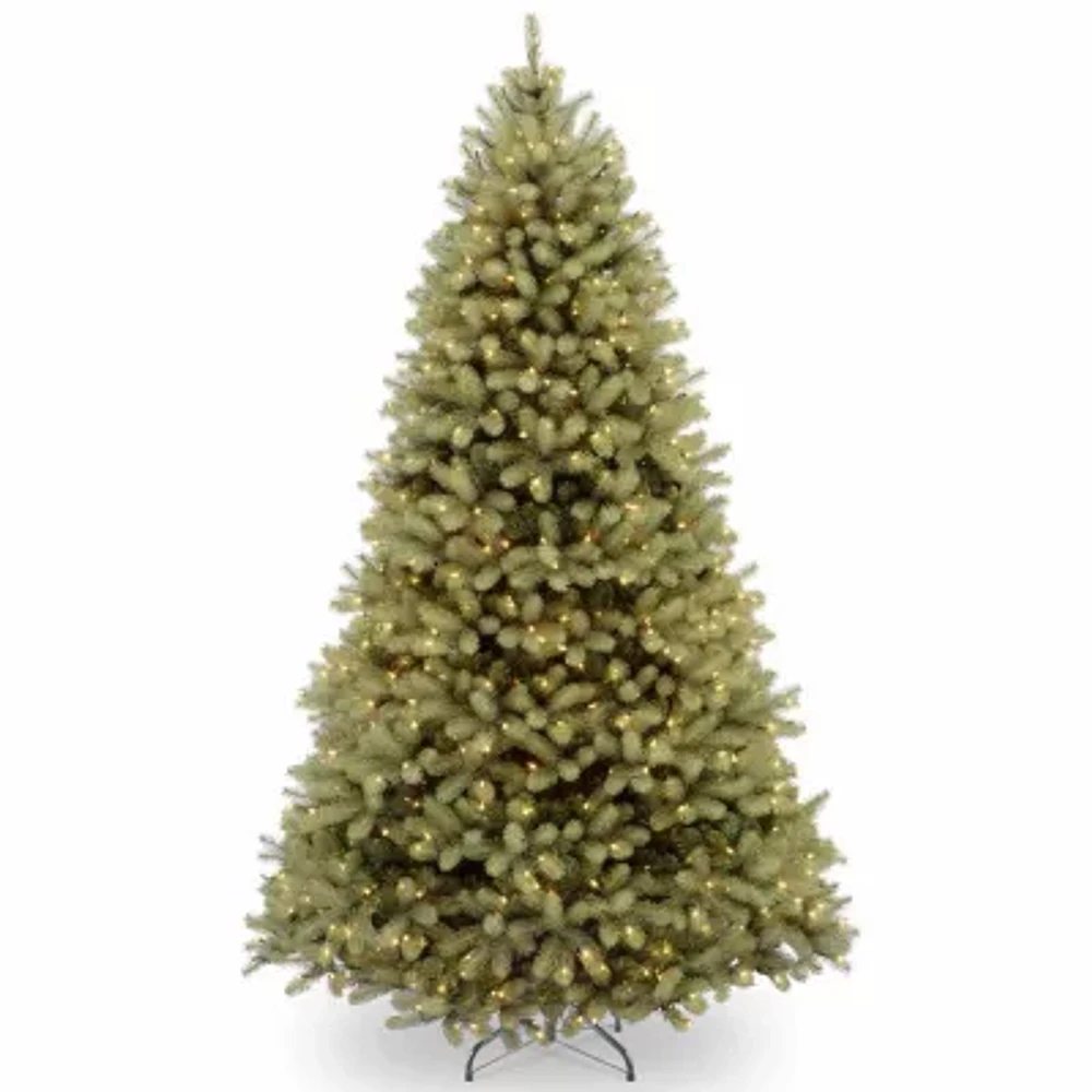 National Tree Co. Downswept Douglas Fir Hinged 10 Foot Pre-Lit Fir Christmas Tree