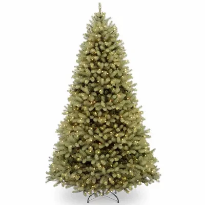 National Tree Co. Downswept Douglas Fir Hinged 10 Foot Pre-Lit Fir Christmas Tree