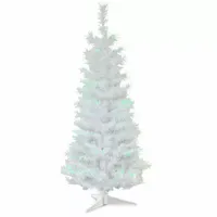 National Tree Co. White Iridescent Tinsel 3 Foot Christmas Tree