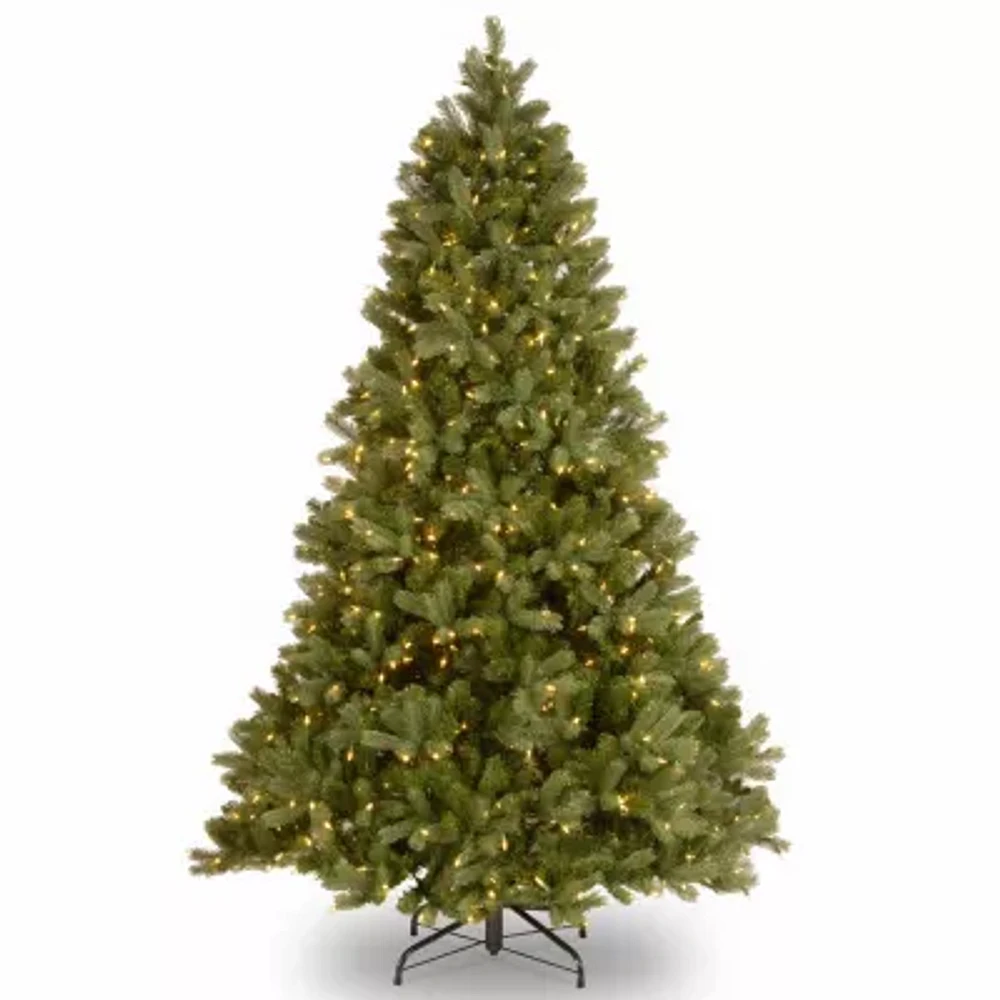 National Tree Co. Downswept Douglas Fir Hinged 6 / Foot Pre-Lit Fir Christmas Tree