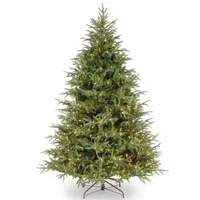 National Tree Co. Frasier Grande Hinged 7 1/2 Foot Pre-Lit Fir Christmas Tree