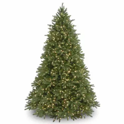 National Tree Co. Jersey Fraser Fir Hinged / Foot Pre-Lit Fir Christmas Tree