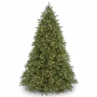 National Tree Co. Jersey Fraser Fir Hinged / Foot Pre-Lit Fir Christmas Tree