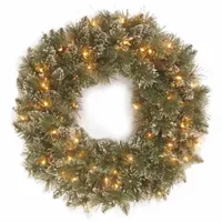 National Tree Co. Glittery Bristle Pine Indoor Outdoor Christmas Wreath