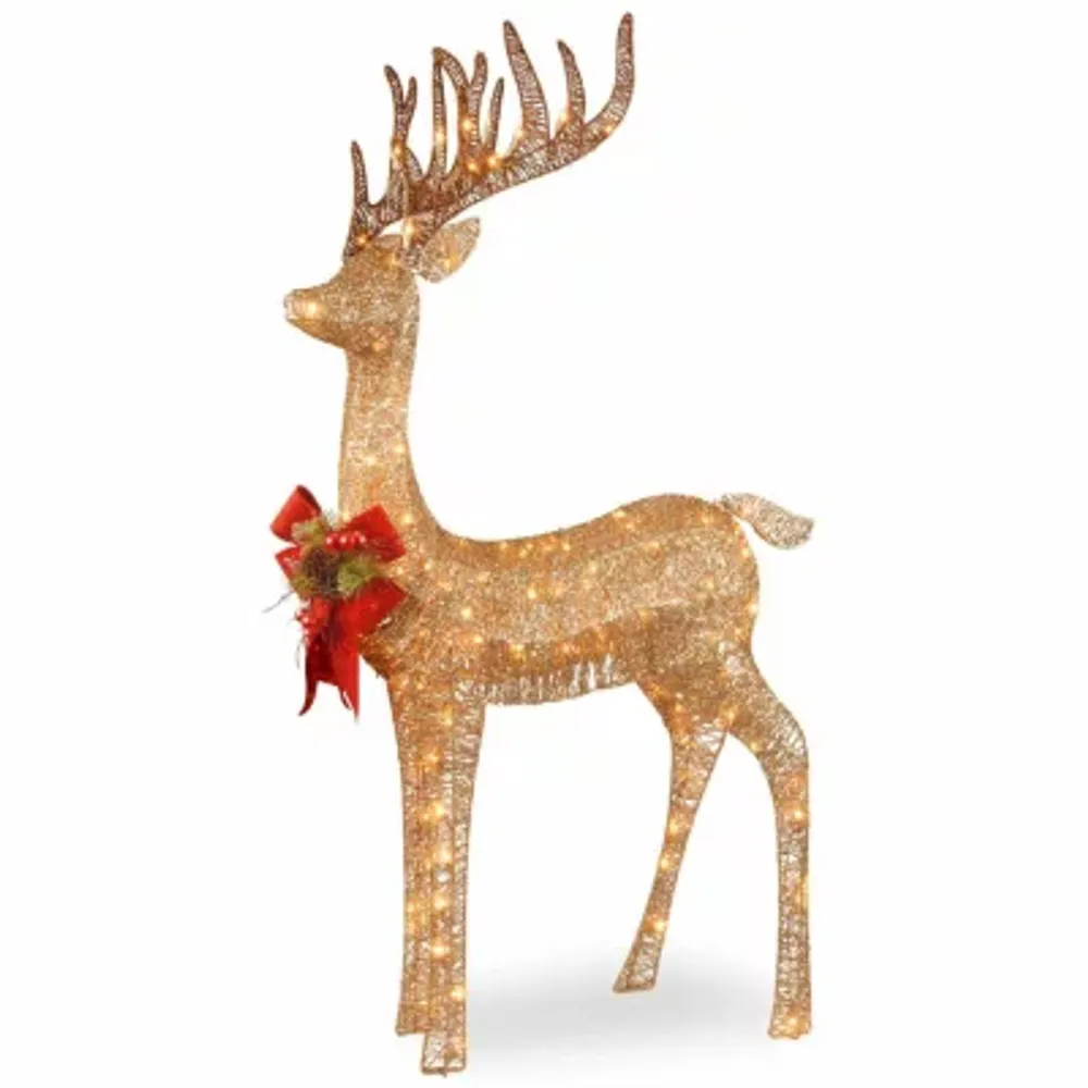 National Tree Co. Standing Reindeer Christmas Yard Art