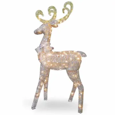 National Tree Co. Standing Reindeer Christmas Yard Art