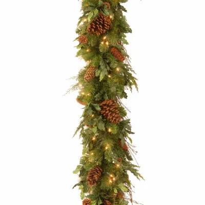 National Tree Co. Juniper Mix Pine Indoor Outdoor Christmas Garland