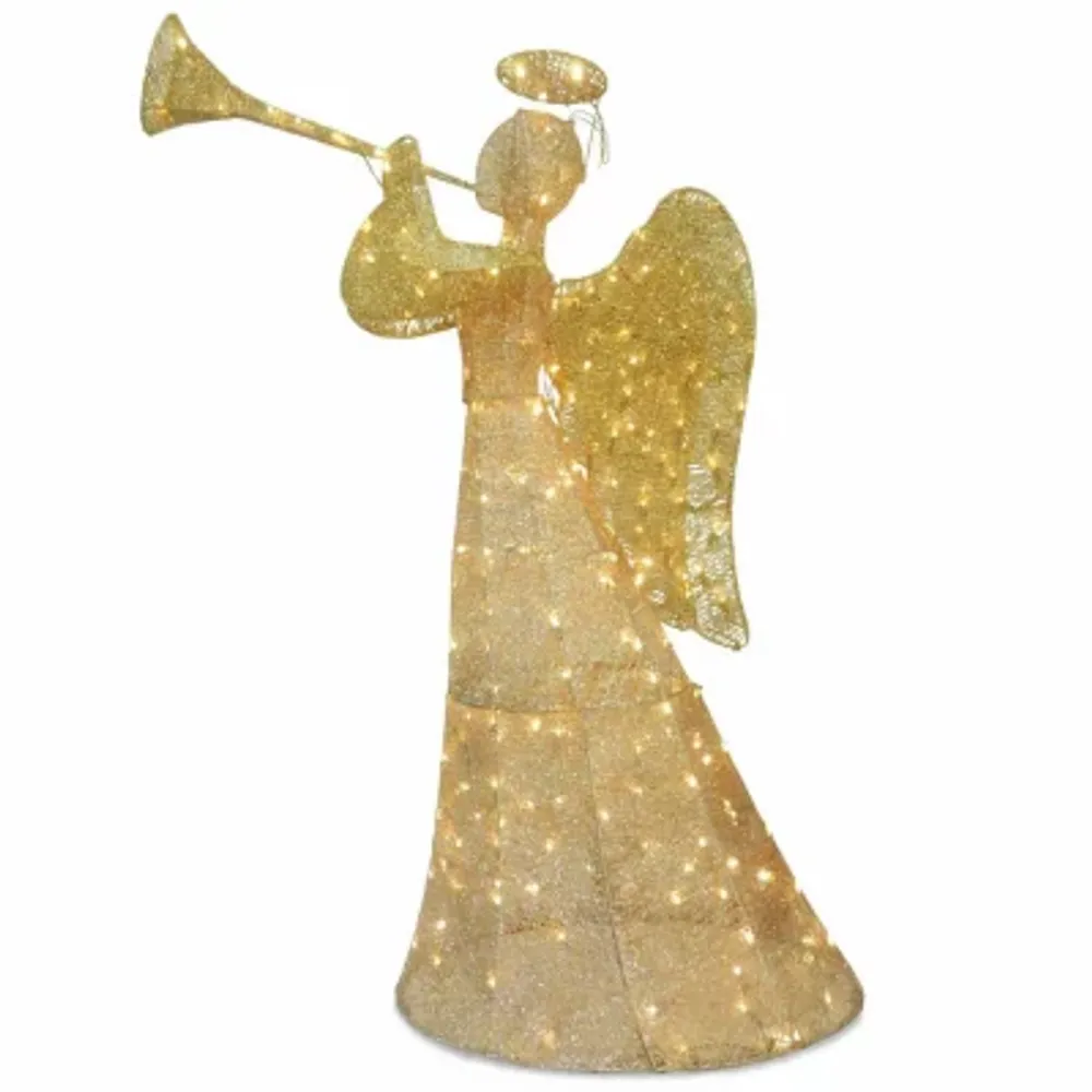 National Tree Co. Trumpeting Angel Christmas Holiday Yard Art