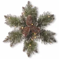 National Tree Co. Glittery Bristle Pine Christmas Yard Art