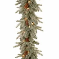 National Tree Co. Frosted Artic Spruce Feel Real Indoor Outdoor Christmas Garland