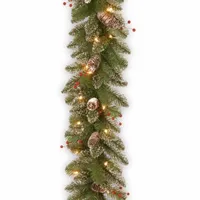 National Tree Co. Glittery Mountain Spruce Indoor Outdoor Christmas Garland