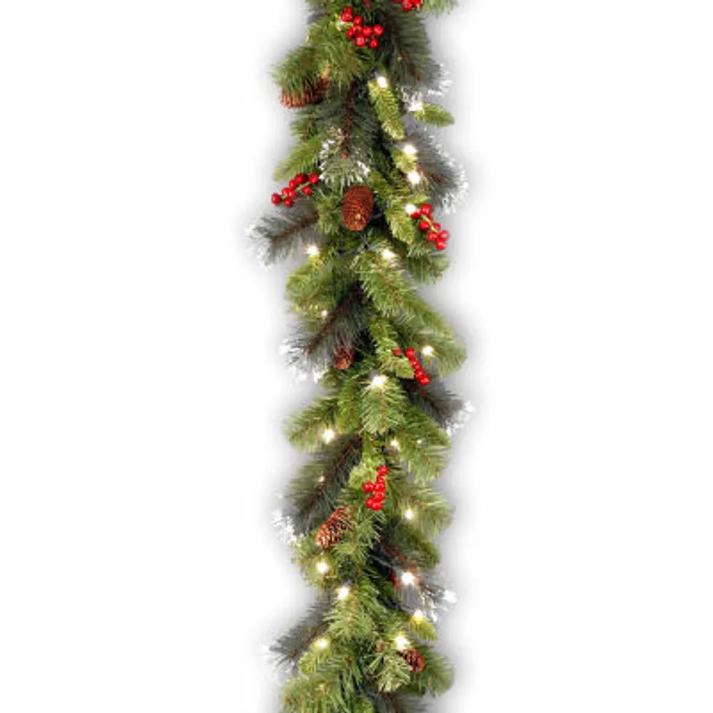 National Tree Co. Crestwood Spruce Indoor Outdoor Christmas Garland