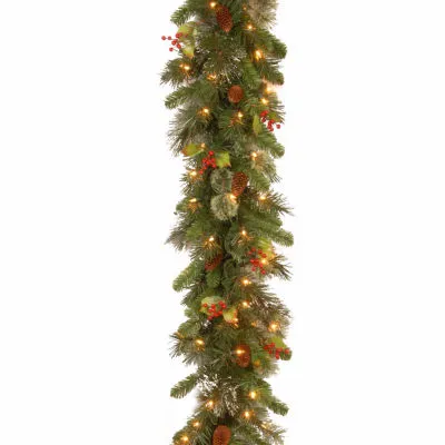 National Tree Co. Wintry Pine Indoor Outdoor Christmas Garland