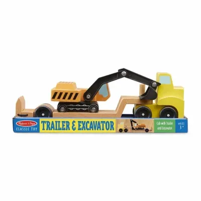 Melissa & Doug Trailer & Excavator