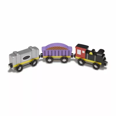 Melissa & Doug Wooden Train Cars