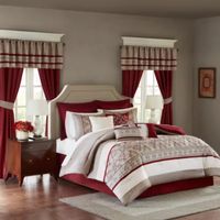 Madison Park Essentials Katarina 24-Pc Complete Bedding Set with Sheets and Window Treatments