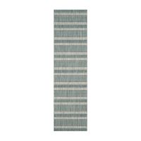 Safavieh Courtyard Collection Major Stripe Indoor/Outdoor Runner Rug