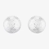 14K Gold 10mm Dome Stud Earrings