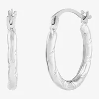 14K Gold 15.4mm Hoop Earrings