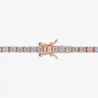 5 CT. T.W. Lab Created White Moissanite 18K Rose Gold Over Silver Tennis Bracelet