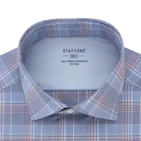 Stafford 365 All Temp Comfort Flex Spread Collar Regular Mens Long Sleeve Wrinkle Free Stretch Cooling Dress Shirt
