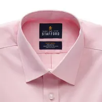 Stafford Advanced Performance Sweat Repel Mens Regular Fit Stretch Fabric Wrinkle Free Long Sleeve Dress Shirt