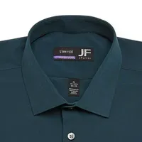 J. Ferrar Slim 360 Stretch Performance Mens Fit Fabric Long Sleeve Dress Shirt