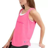 Champion Womens Scoop Neck Sleeveless Tank Top