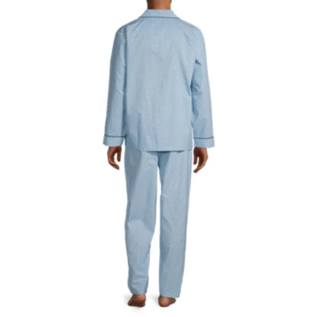 Stafford Mens Big Long Sleeve 2-pc. Pant Pajama Set