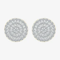 1/2 CT. T.W. Natural White Diamond 10K Gold 10.5mm Stud Earrings