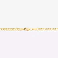 Made in Italy 14K Gold 8 1/2 Inch Solid Curb Chain Bracelet