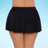 Sonnet Shores Womens Comfort Waistband Swim Skirt Plus